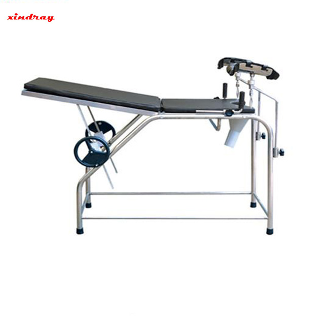 Hospital Stainless Steel Gynaecological Examination Bed